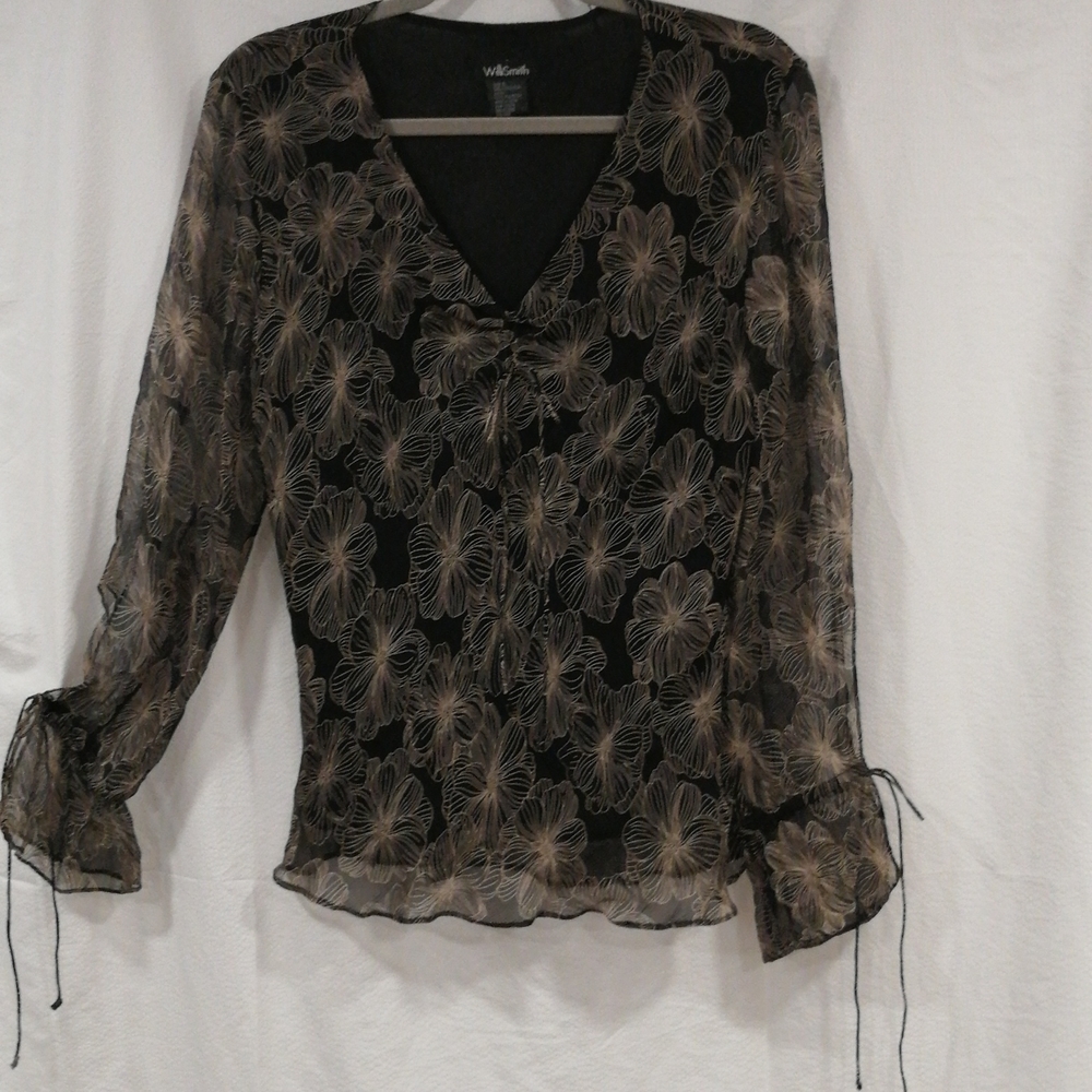 Beautiful silk floral blouse